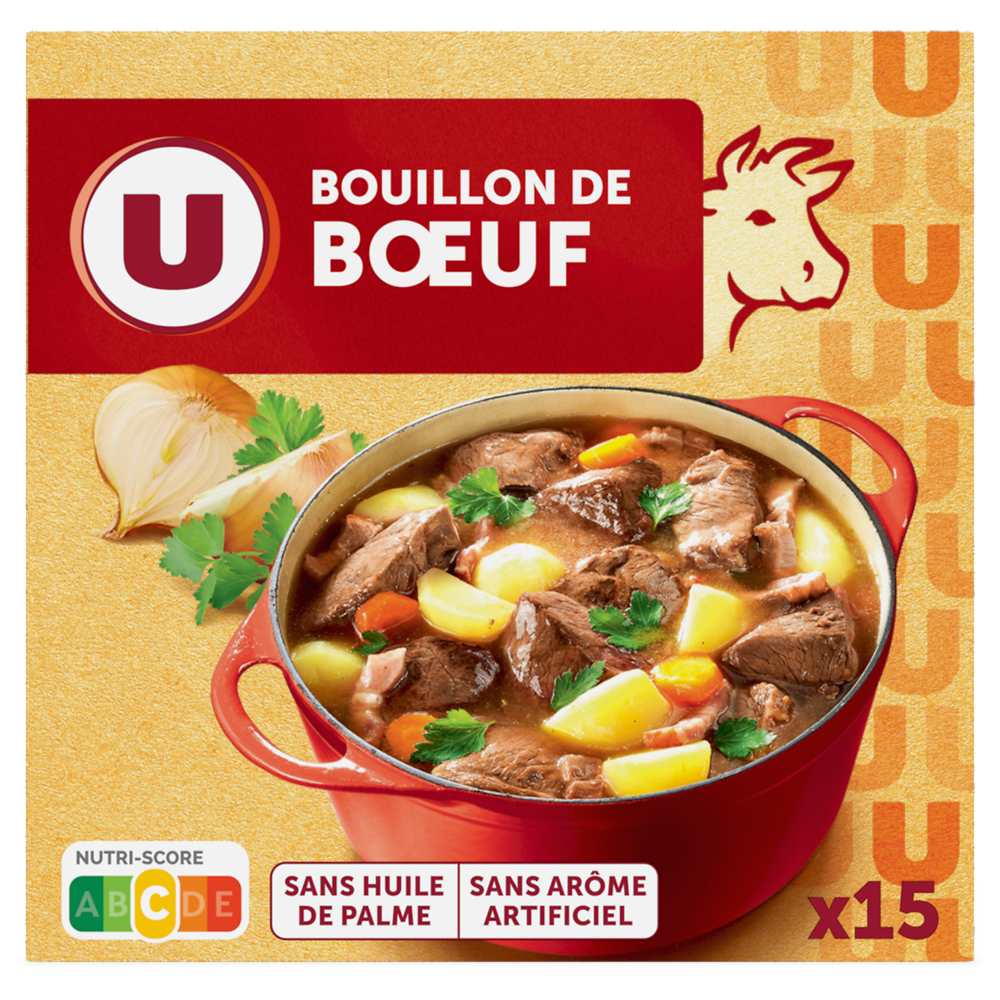 U Bouillon de boeuf  15x150g