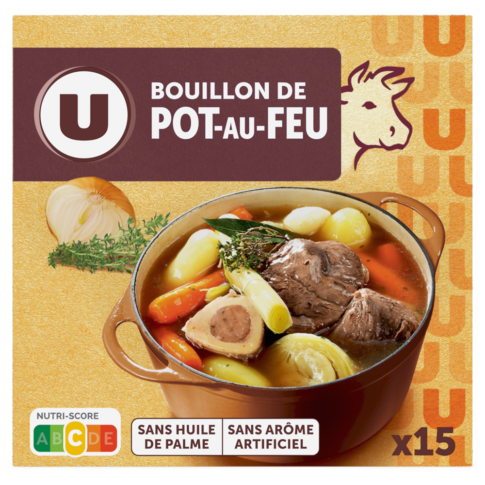 U Bouillon pot au feu  15 tablettes  -  150g