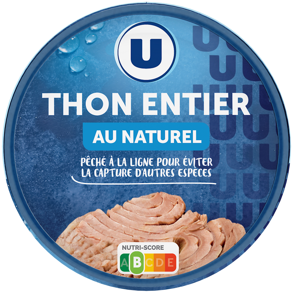 U Thon listao au naturel pêché ligne  140g