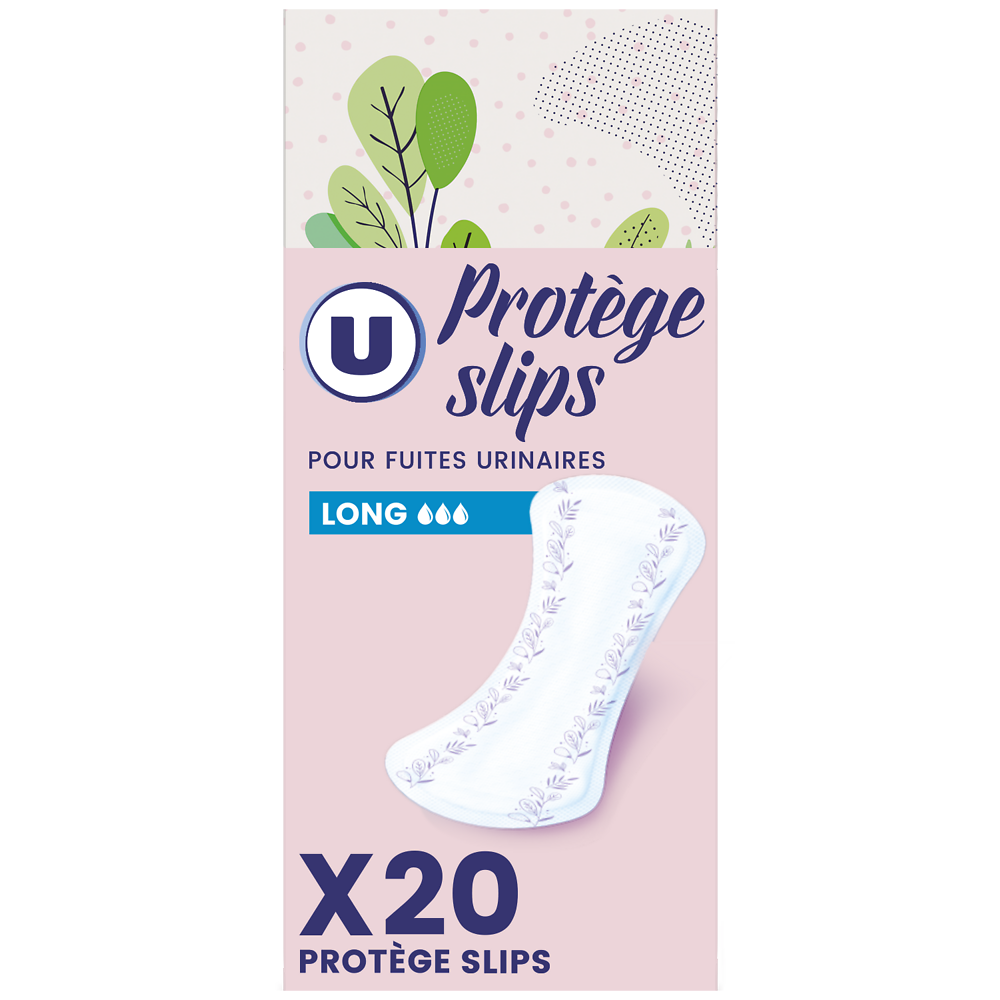 U Protège-slip incontinence long  x20