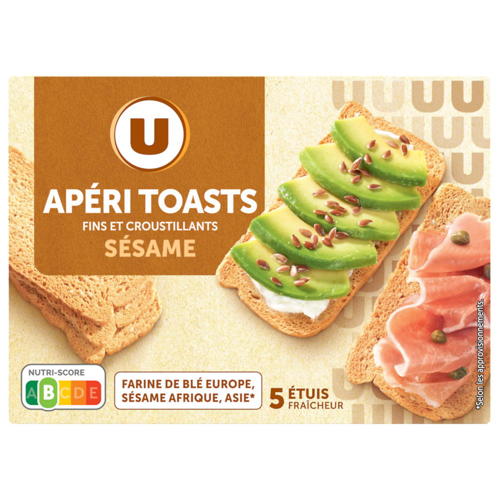 U Apéri toast sésame  100g