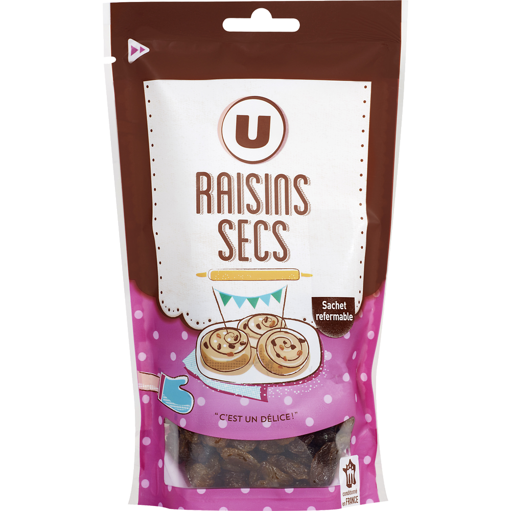 U Raisins secs  125g