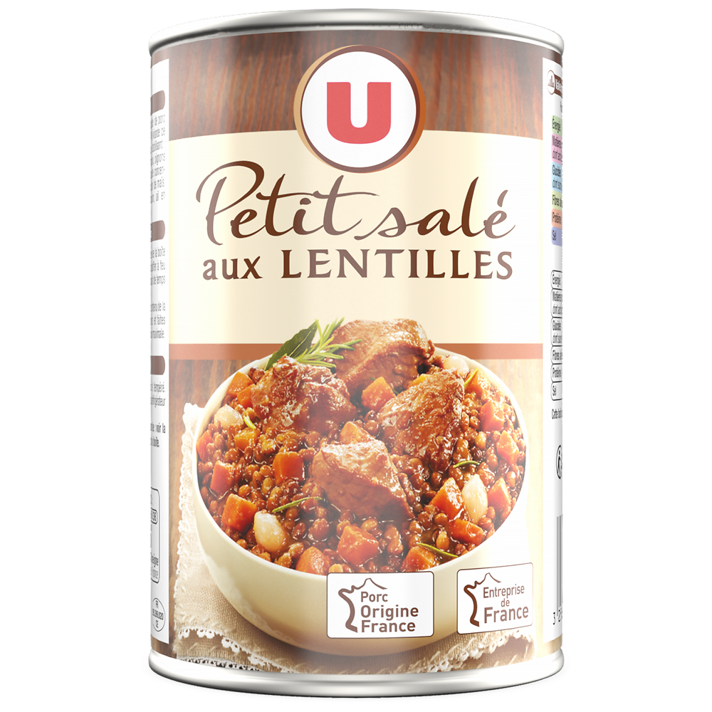 U Petit salé aux lentilles Boîte de 420g