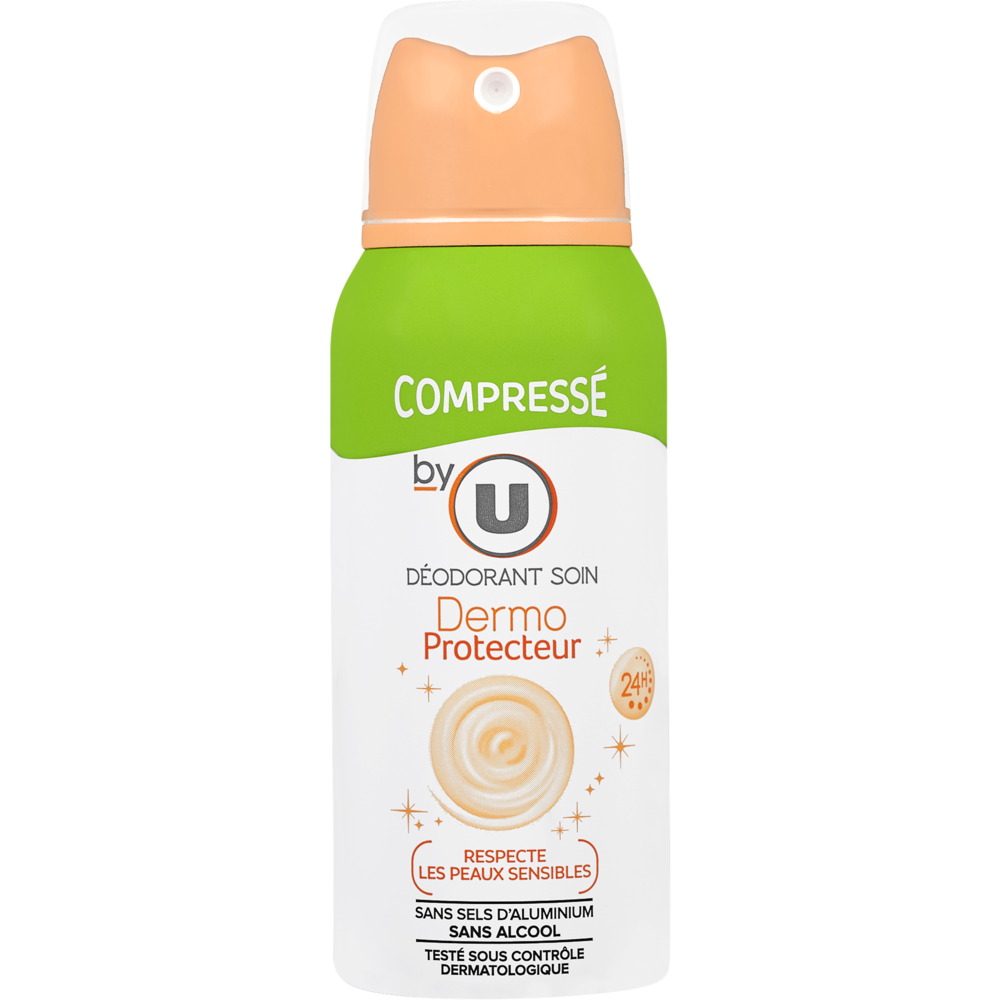 BY U Déodorant compressé pour femme dermo-protecteur  atomiseur de 100ml