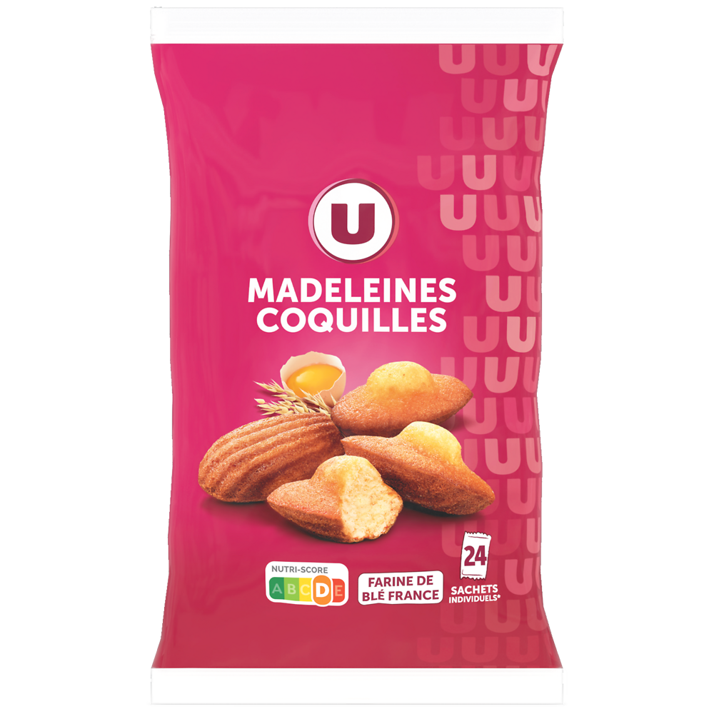 U Madeleines coquilles Nature  600g