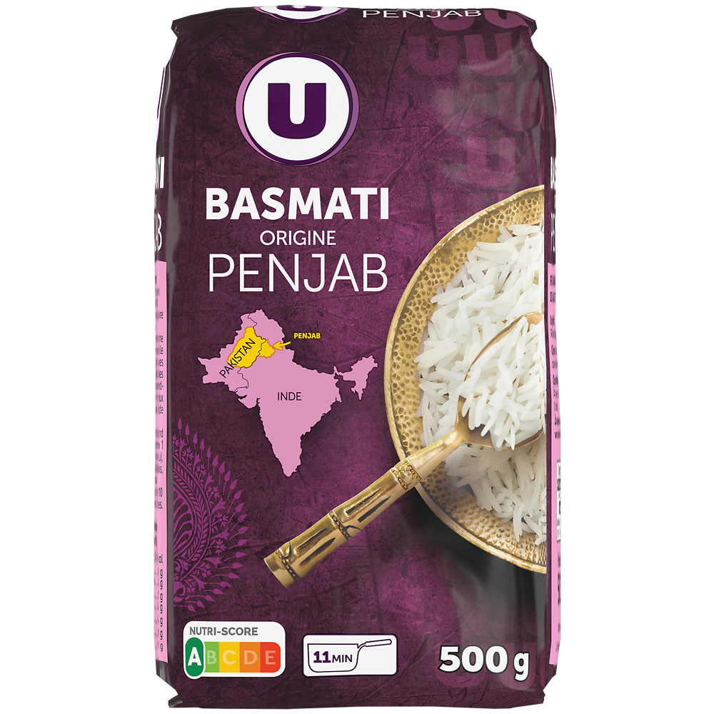 U Riz basmati origine Penjab  500g