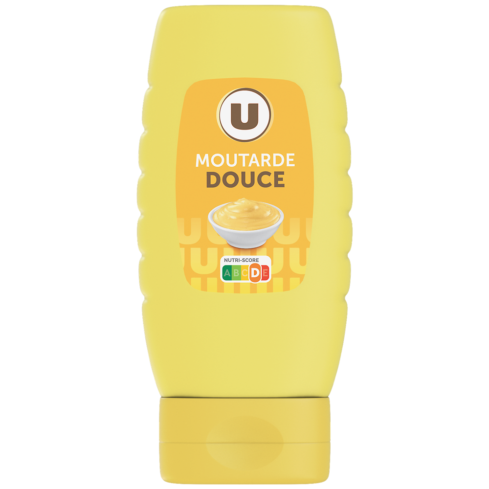 U Moutarde douce  bouteille de 255g