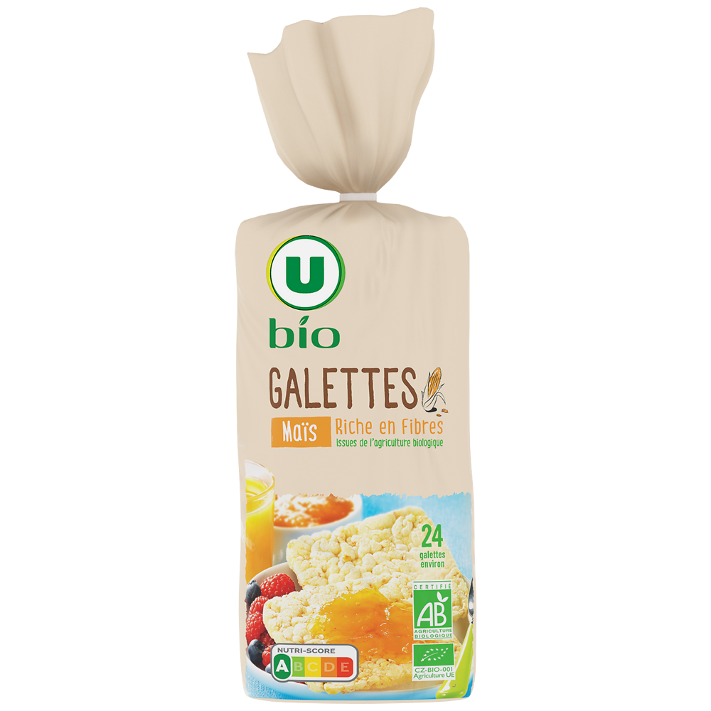 U BIO Galette de mais  paquet de 150g