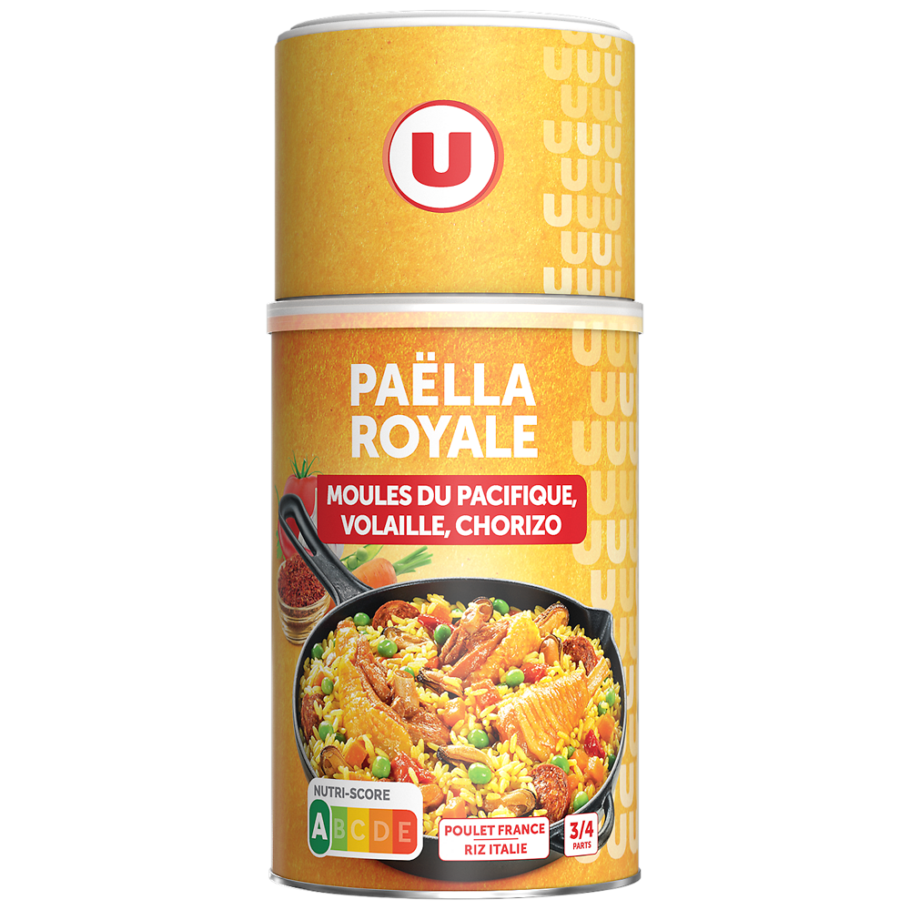 U Paëlla royale volaille et fruits de mer  boîte de 1kg