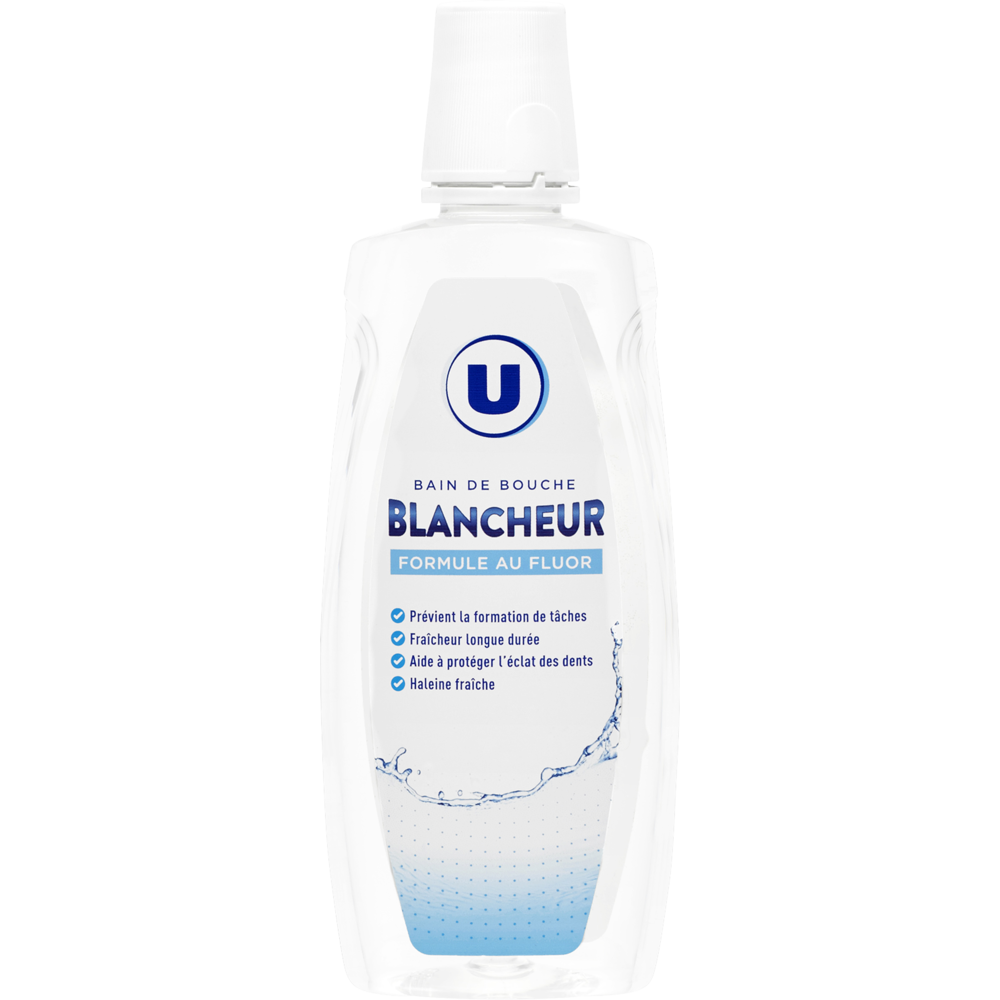 U Bain de bouche blancheur  500ml