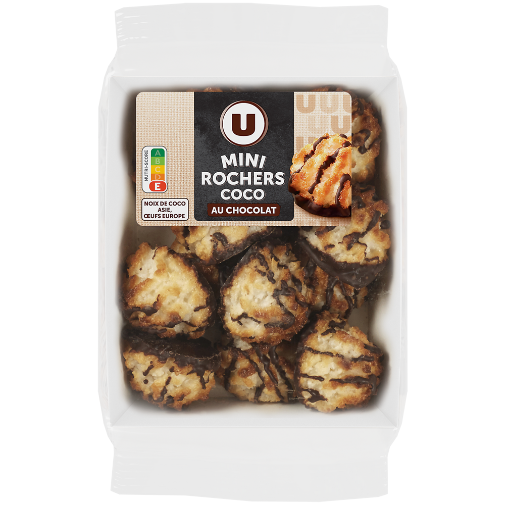 U Mini rochers à la noix de coco avec chocolat  200g