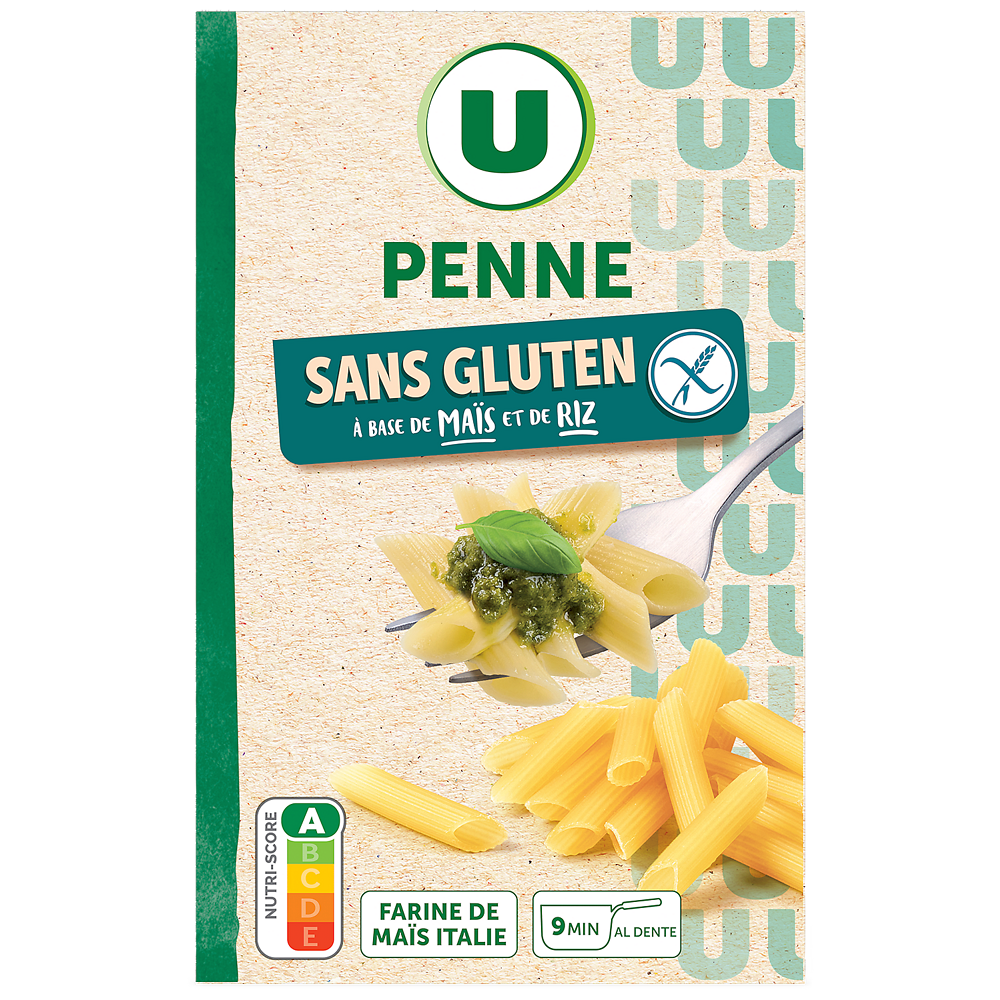 U SANS GLUTEN Penne sans gluten  400g