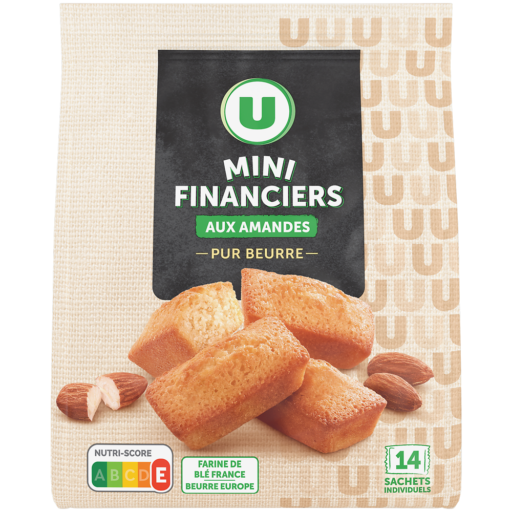 U Mini financier aux amandes pur beurre  210g