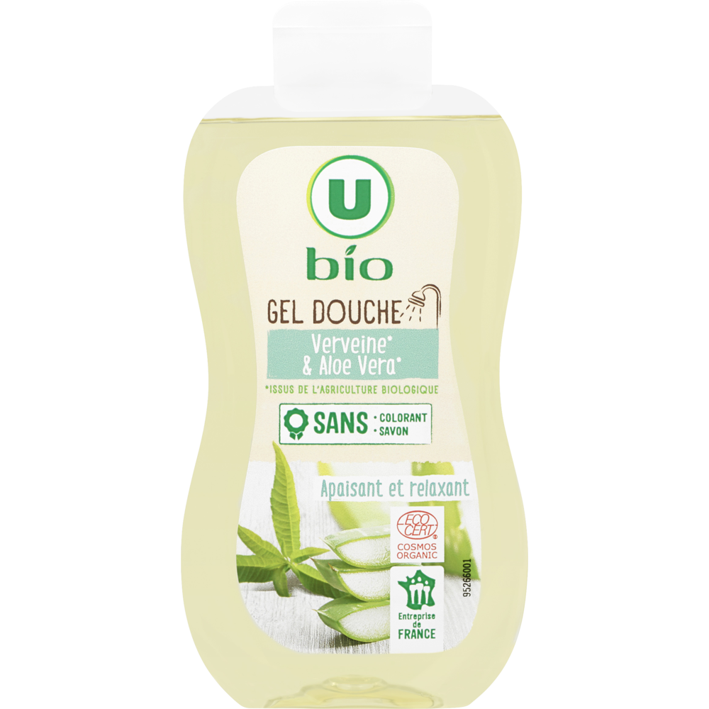 U BIO Gel douche verveine & aloe vera - Flacon 250ml