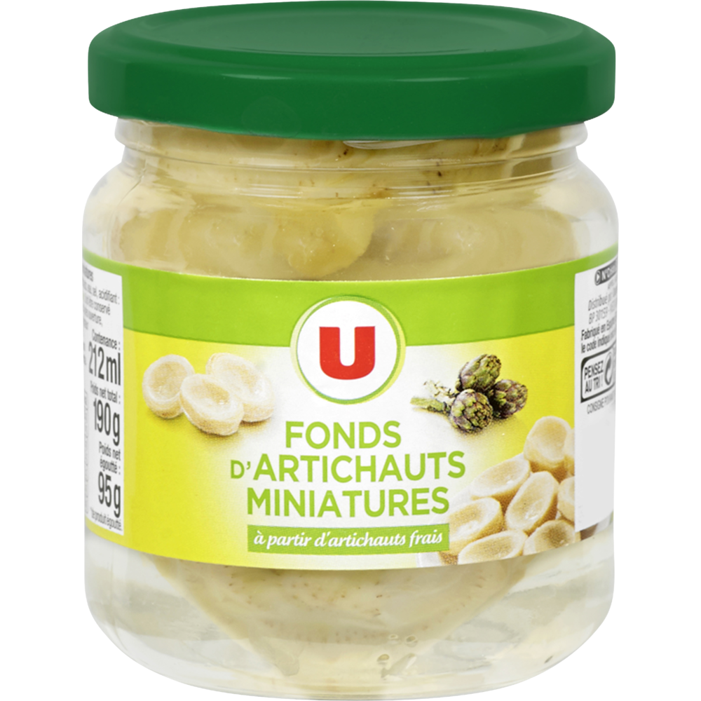 U Fonds d'artichauts miniatures - Bocal 95g