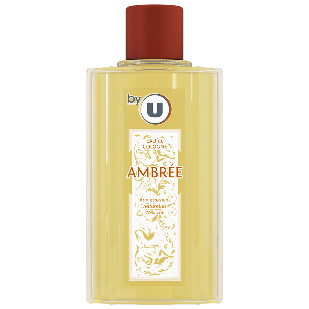 BY U Eau de Cologne ambrée  flacon de 500ml