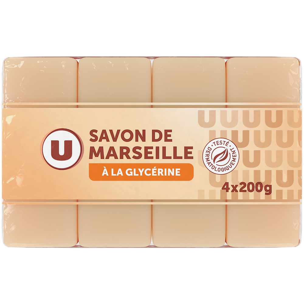 U Savons de Marseille glycériné  4x200g