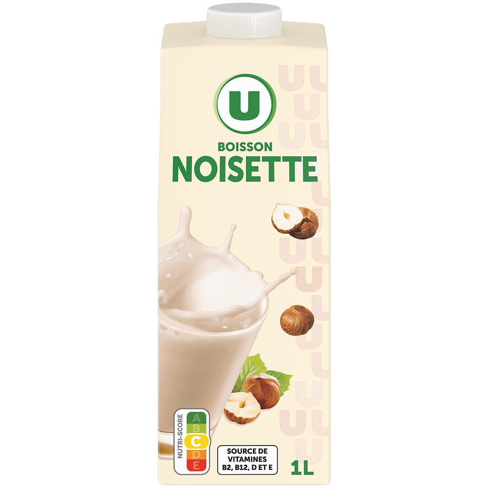 U Boisson végétale saveur noisette  1L