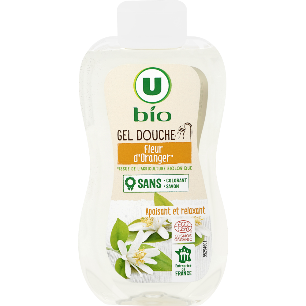 U BIO Gel douche fleur d'oranger - Flacon 250ml