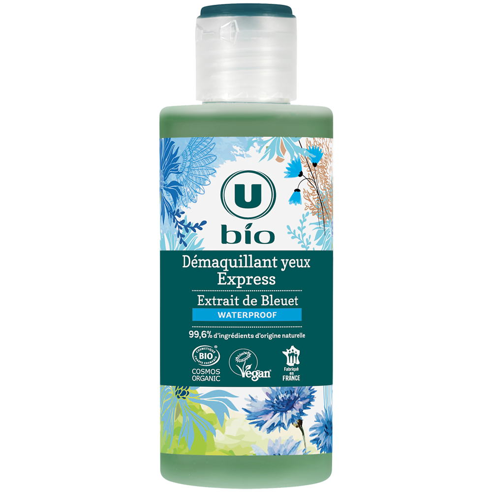 U BIO Démaquillant express pour yeux au bleuet - Flacon 150ml