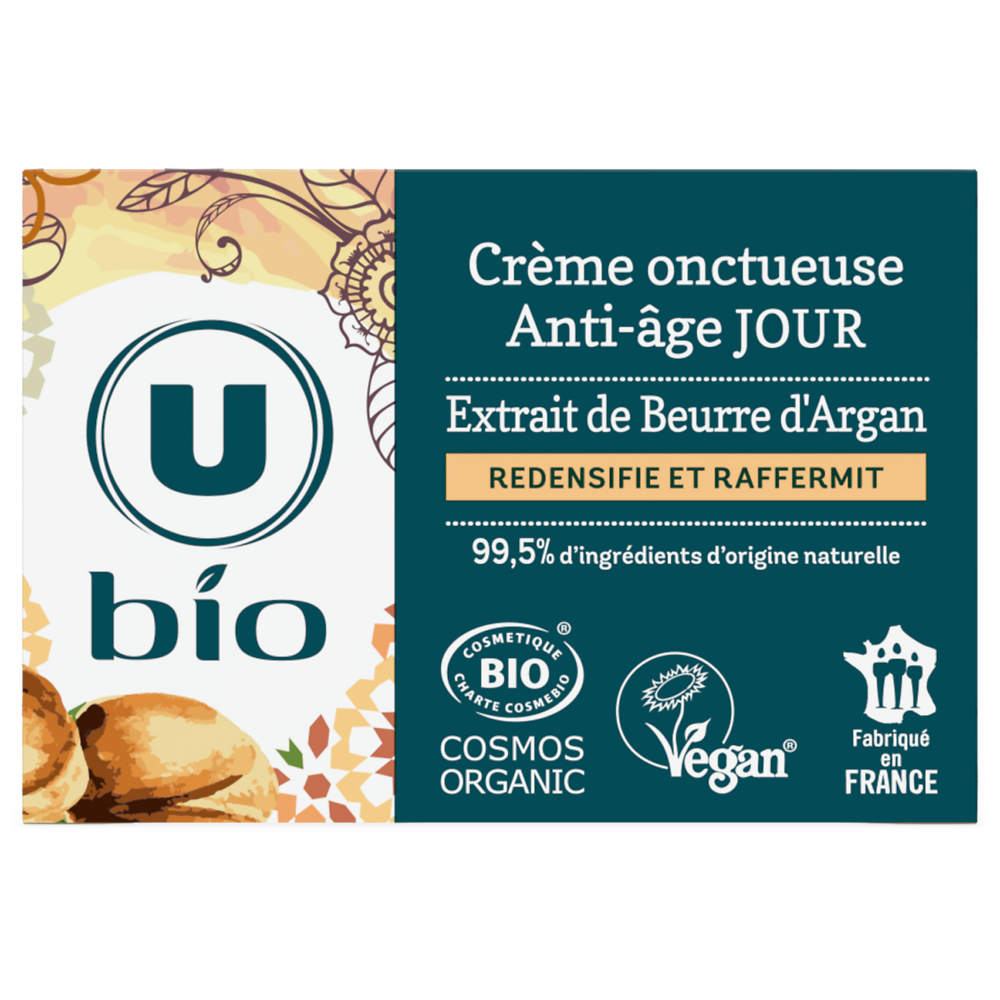 U BIO Crème visage jour anti-âge à l'argan - 50ml