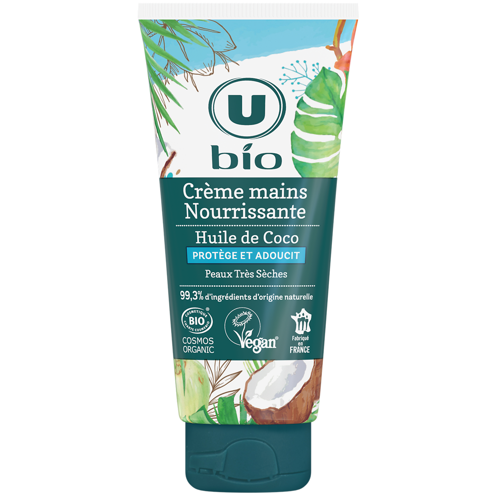 U BIO Crème nourrissante pour les mains au coco  - Tube 100ml