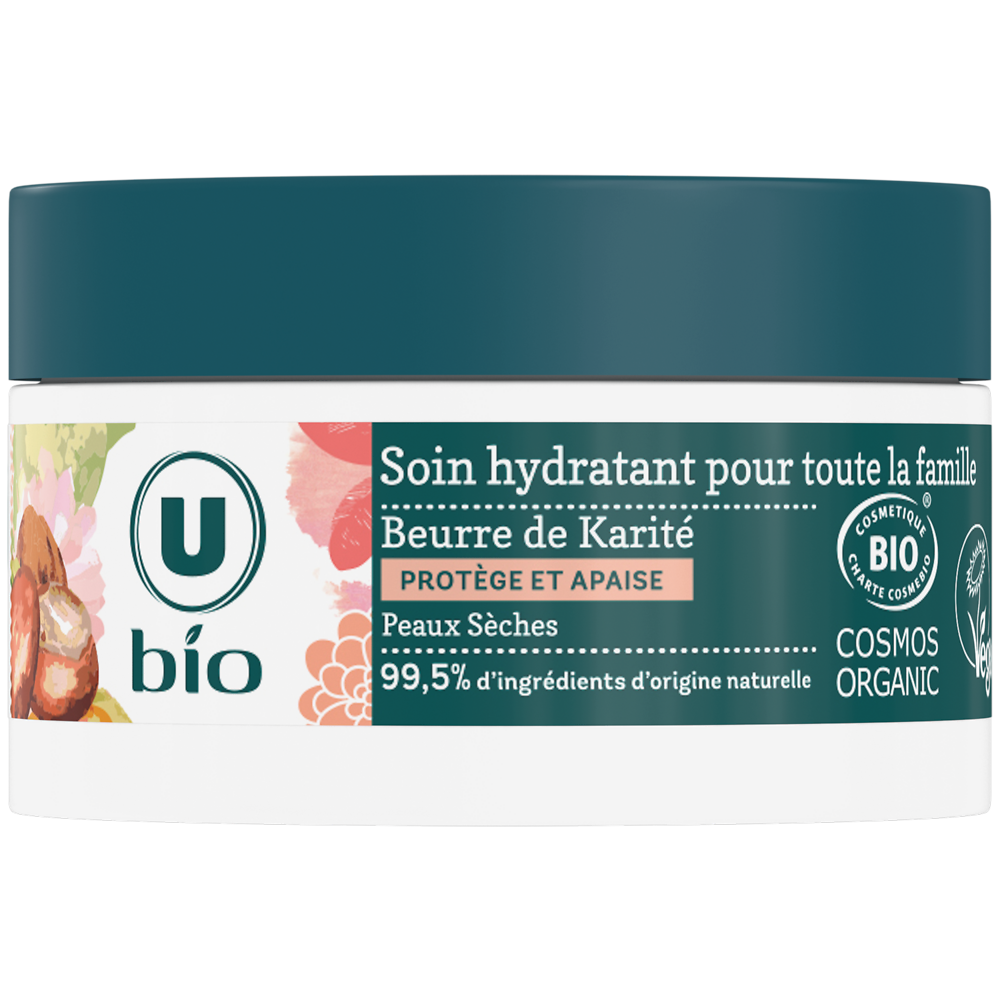 U BIO Soin hydratant pour toute la famille au karité  pot de 50ml