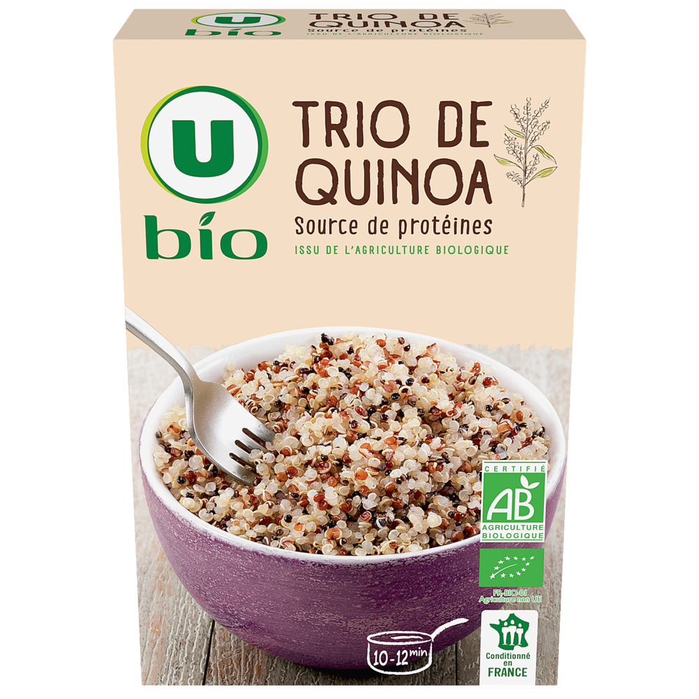 U BIO Trio quinoa,  boîte 450g