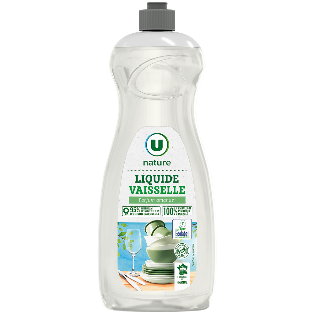 U NATURE Liquide vaisselle parfum amande - flacon 750ml