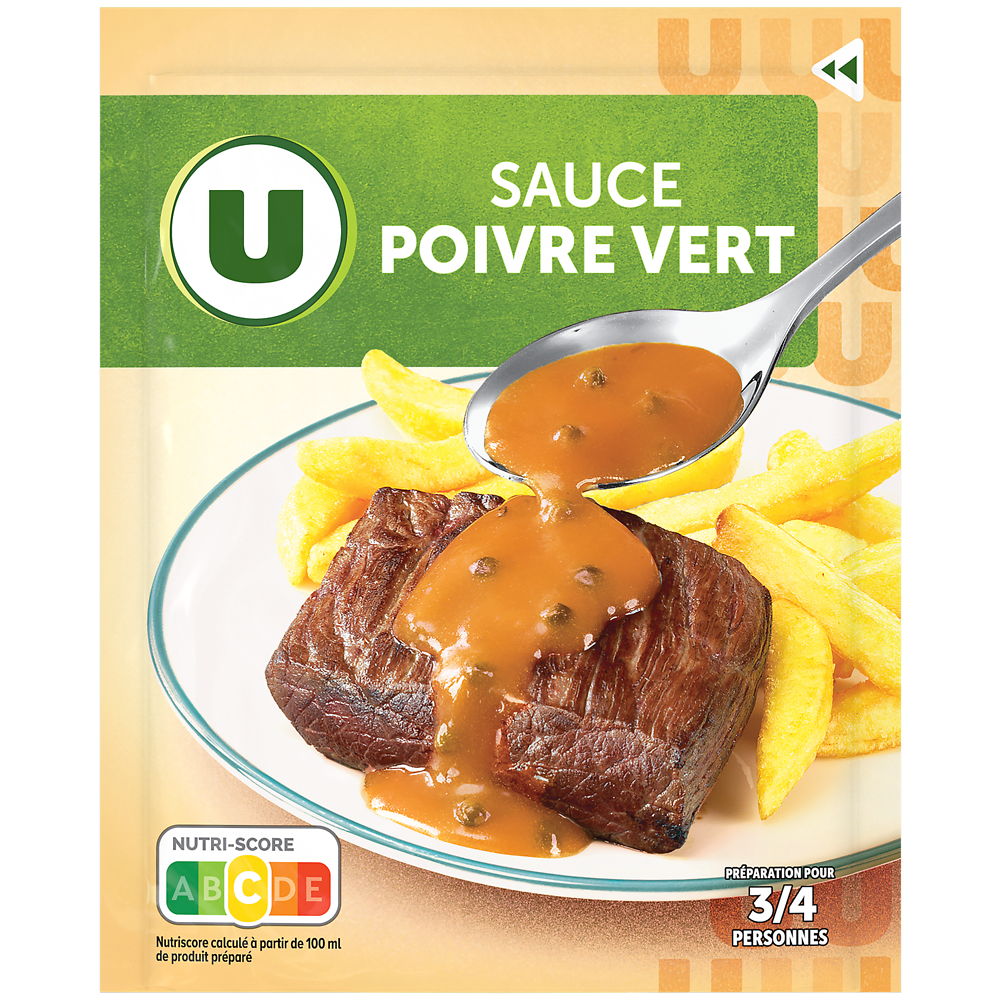 U Sauce déshydratée Poivre Vert  sachet de 30g