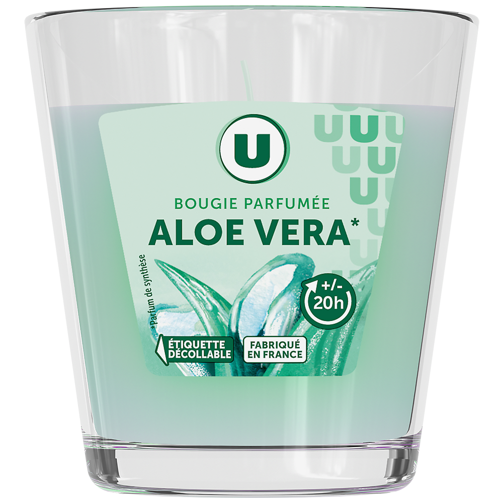 U Bougie parfumée aloe vera  90g