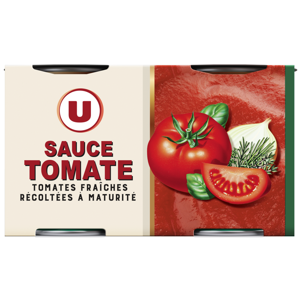 U Sauce tomate fraiches  2x190g