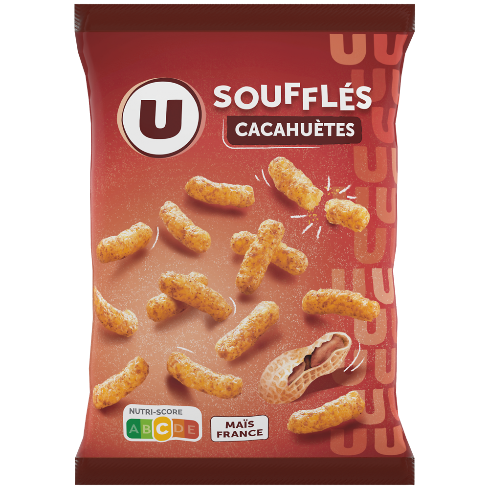 U Snacks goût cacahuètes  sachet de 90g