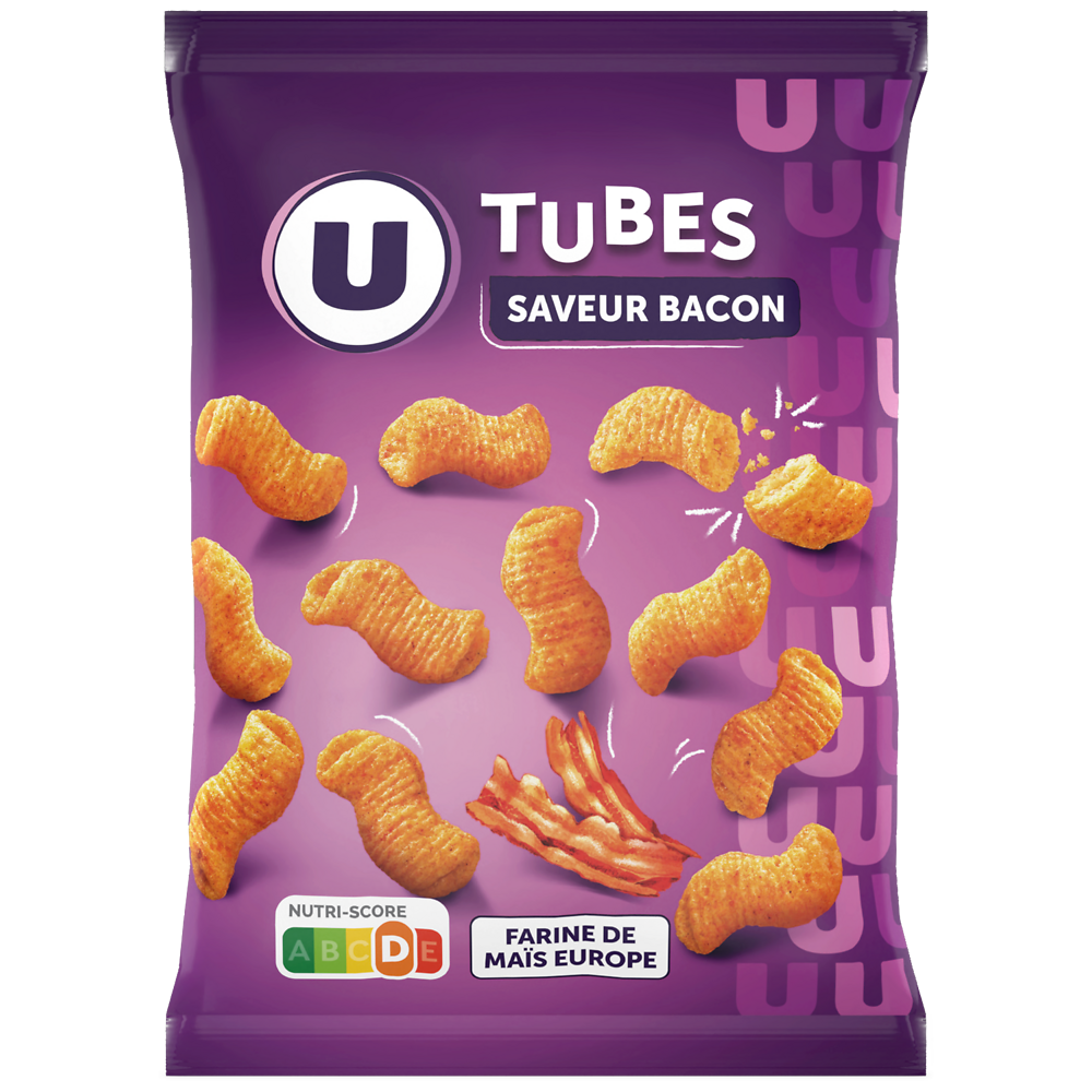 U Tubes goût bacon  sachet de 85g