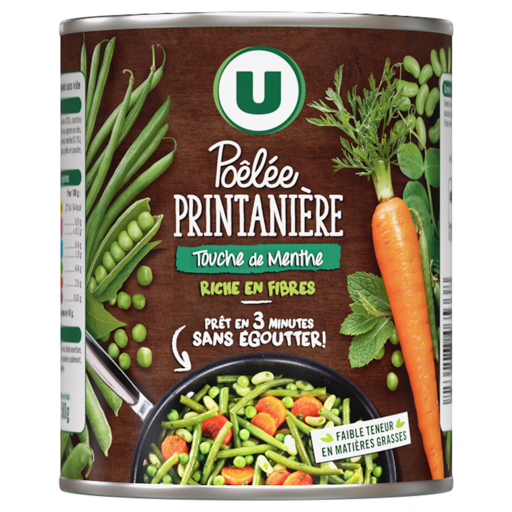 U Légumes Pôelée printanière - Boîte de 580g