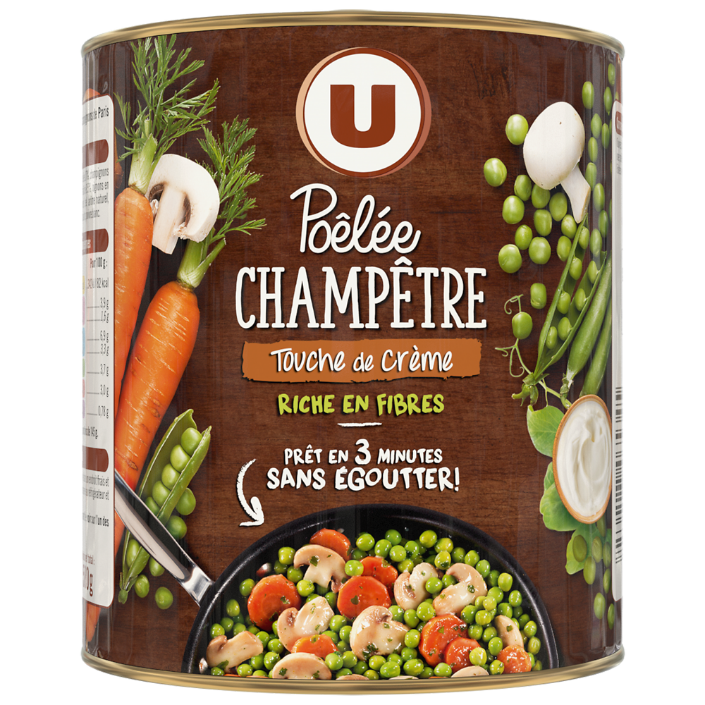 U Légumes cuisinés Pôélée champêtre - Boîte 580g