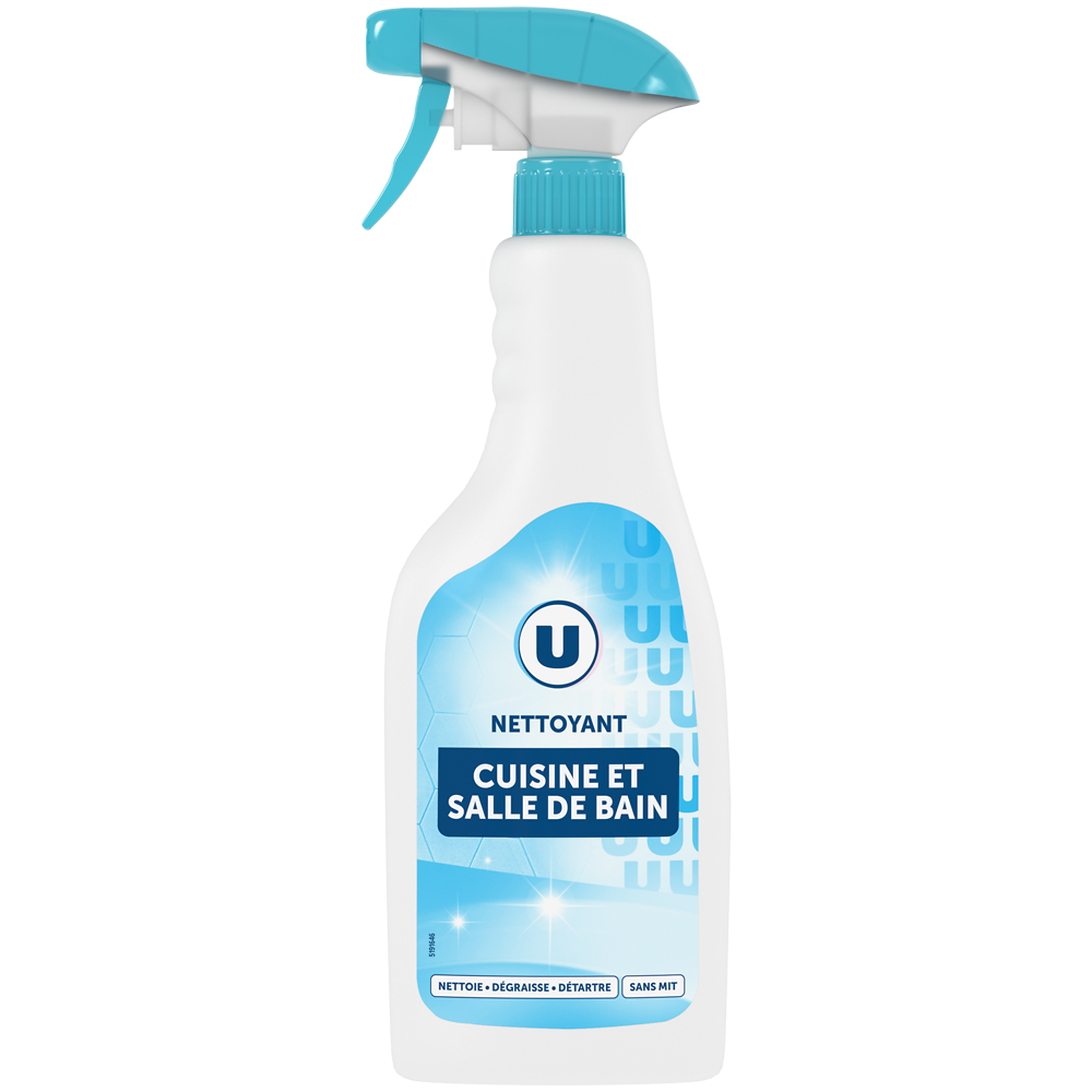 U Nettoyant 2en1 cuisine & salle de bain  750ml