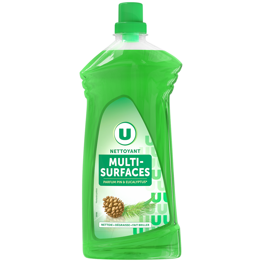 U Nettoyant ménager multi-surfaces parfum pin eucalyptus flacon 1,25L