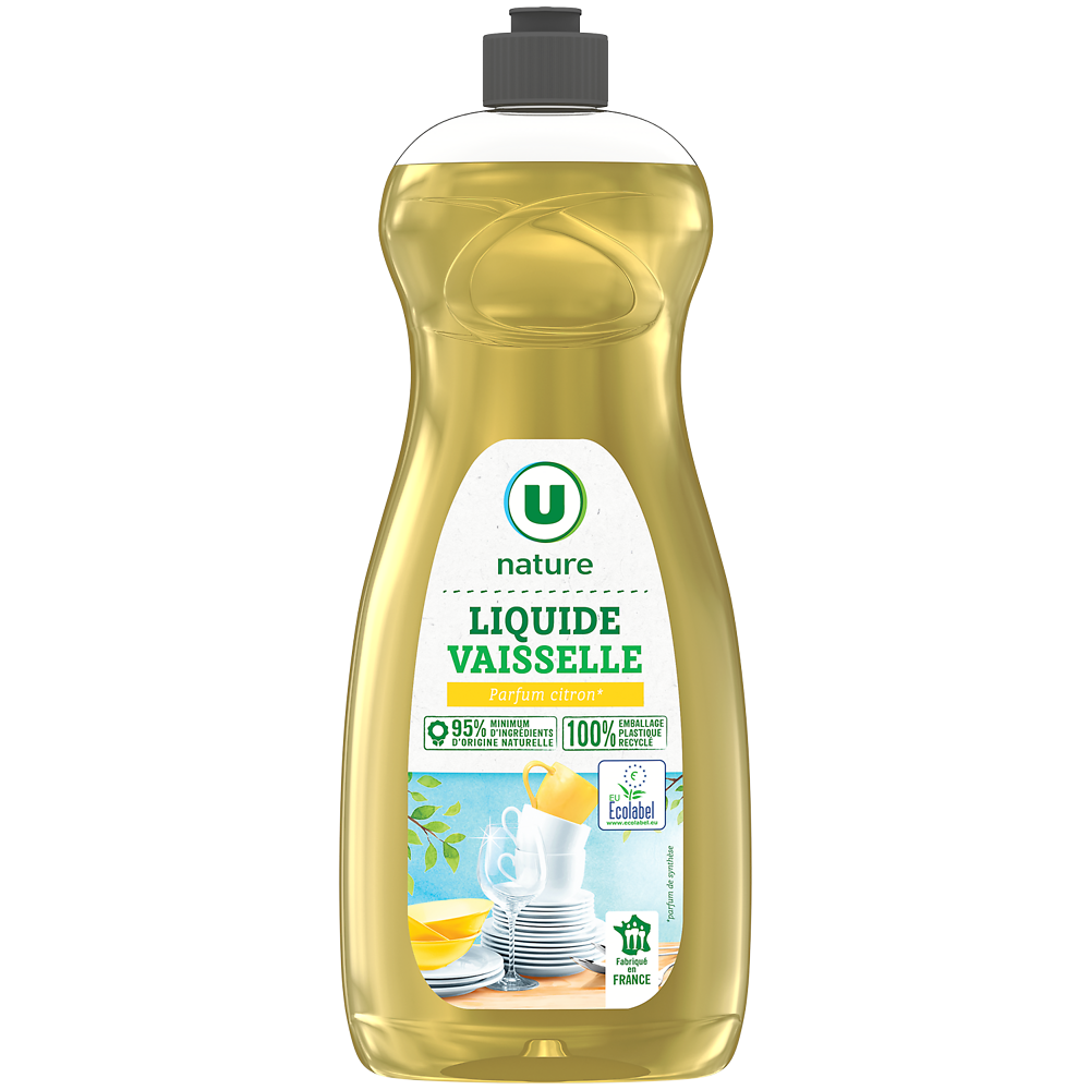 U NATURE Liquide vaisselle parfum citron - flacon 750ml