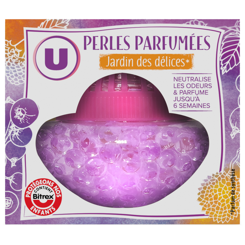 U Désodorisant perles parfumées jardin des délices  110g