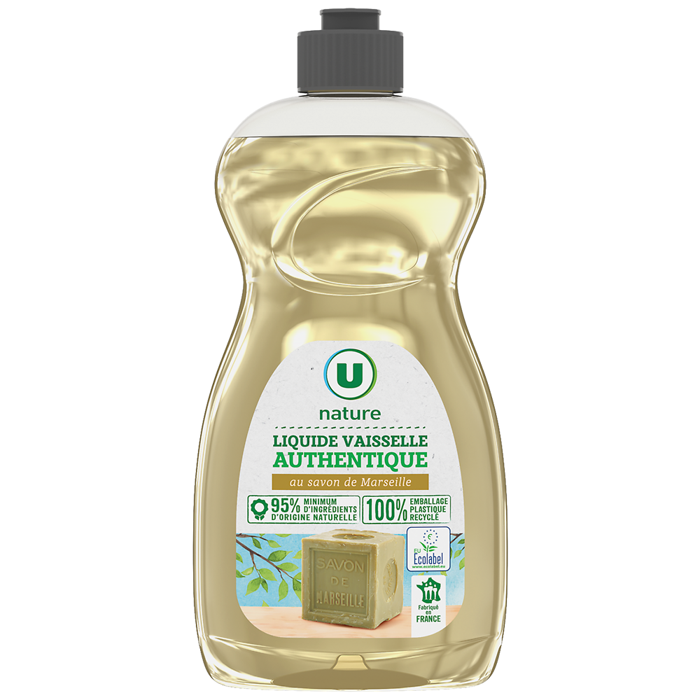 U NATURE Liquide vaisselle au savon de Marseille  500ml