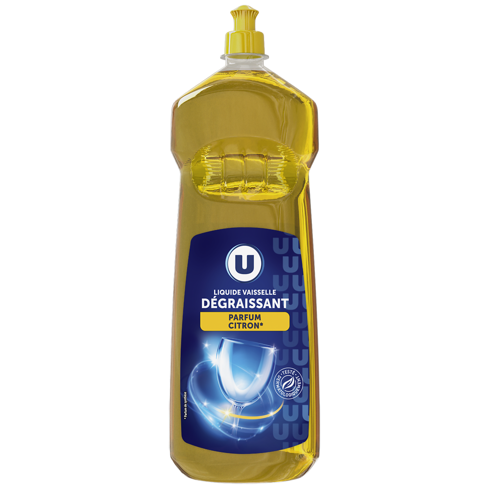 U Liquide vaisselle parfum citron  flacon 1,5l