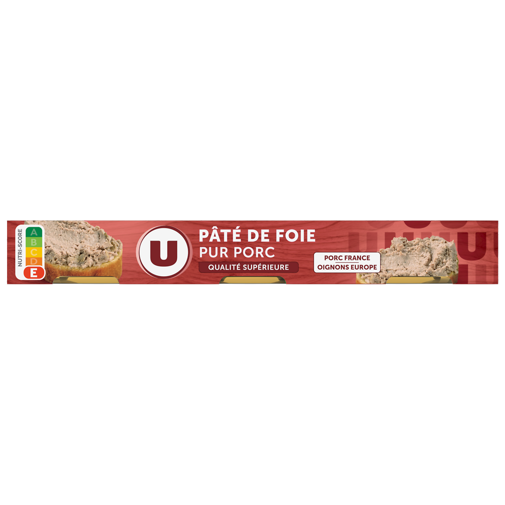 U Pâté de foie  3x1/10, 234g