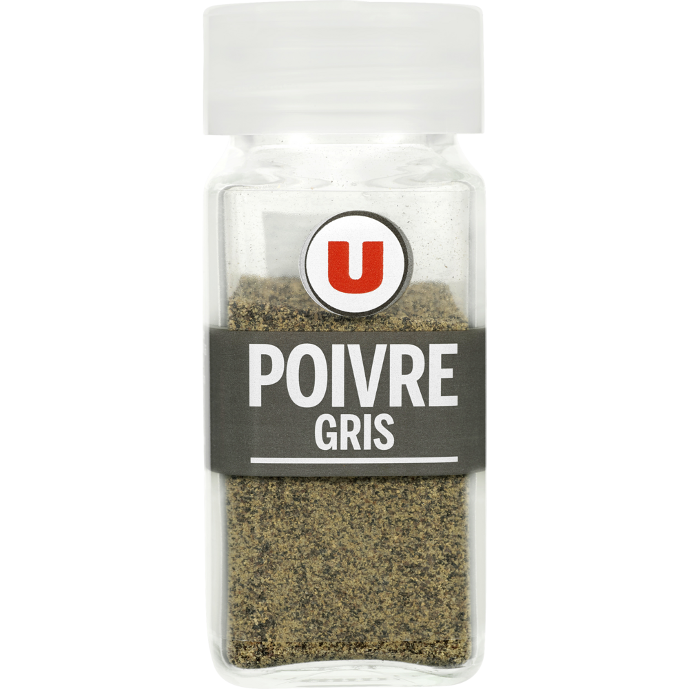 U Poivre gris moulu classique  format classique, 40g