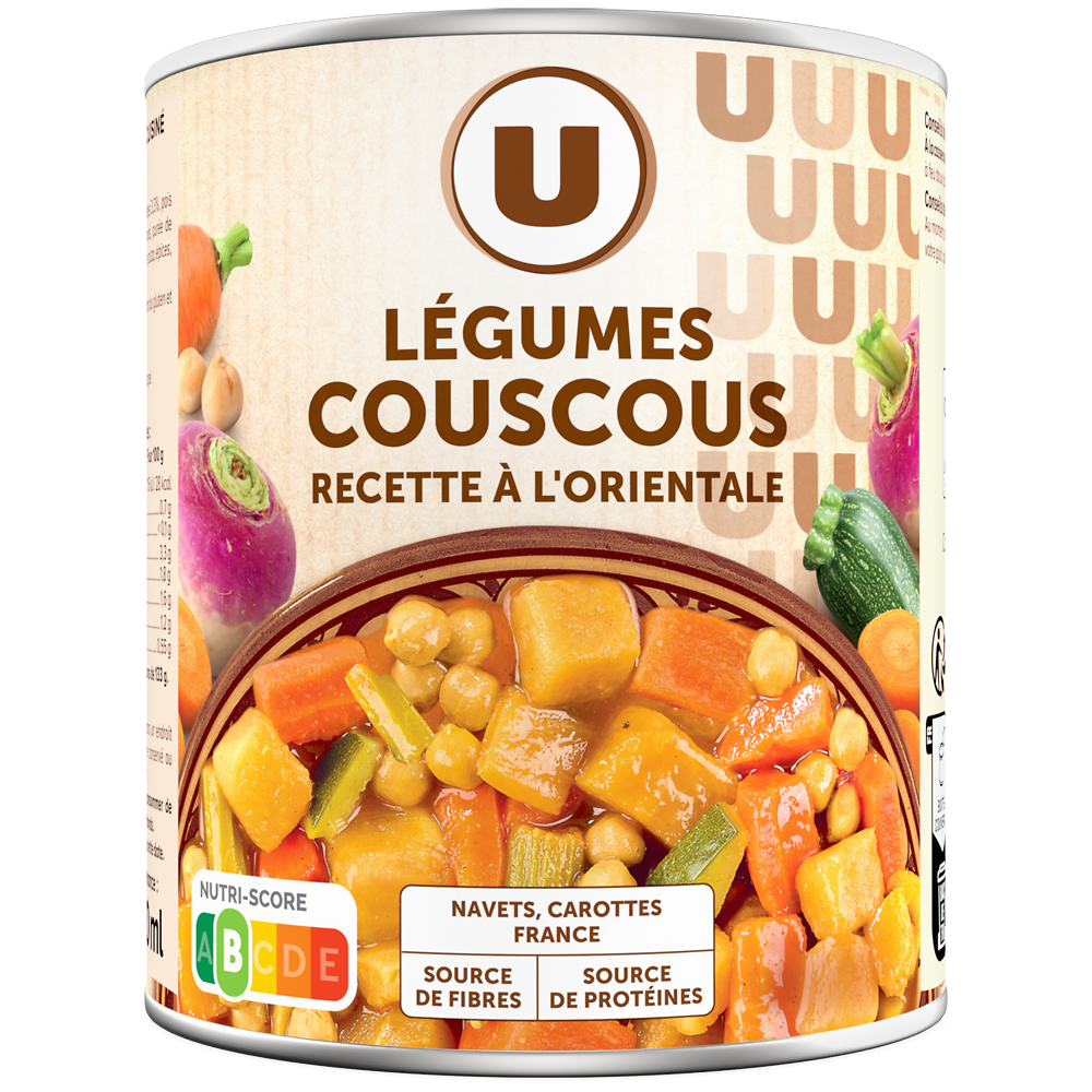 U Légumes pour couscous recette à l'orientale - Boîte 800g