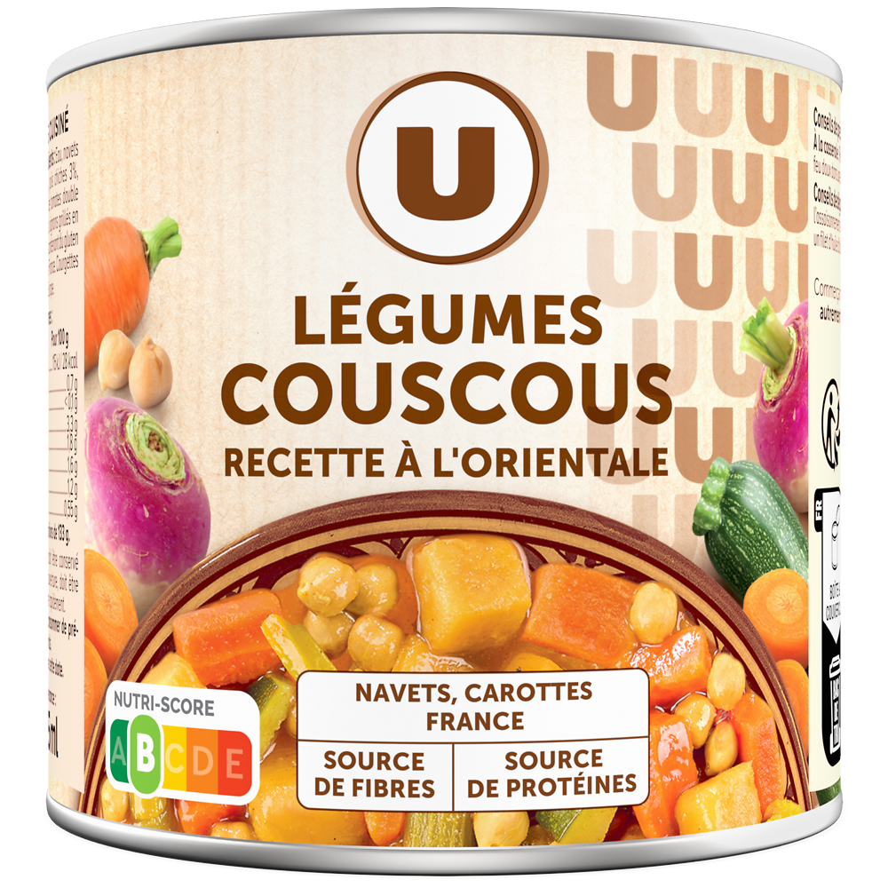 U Légumes pour couscous recette à l'orientale - Boîte 400g