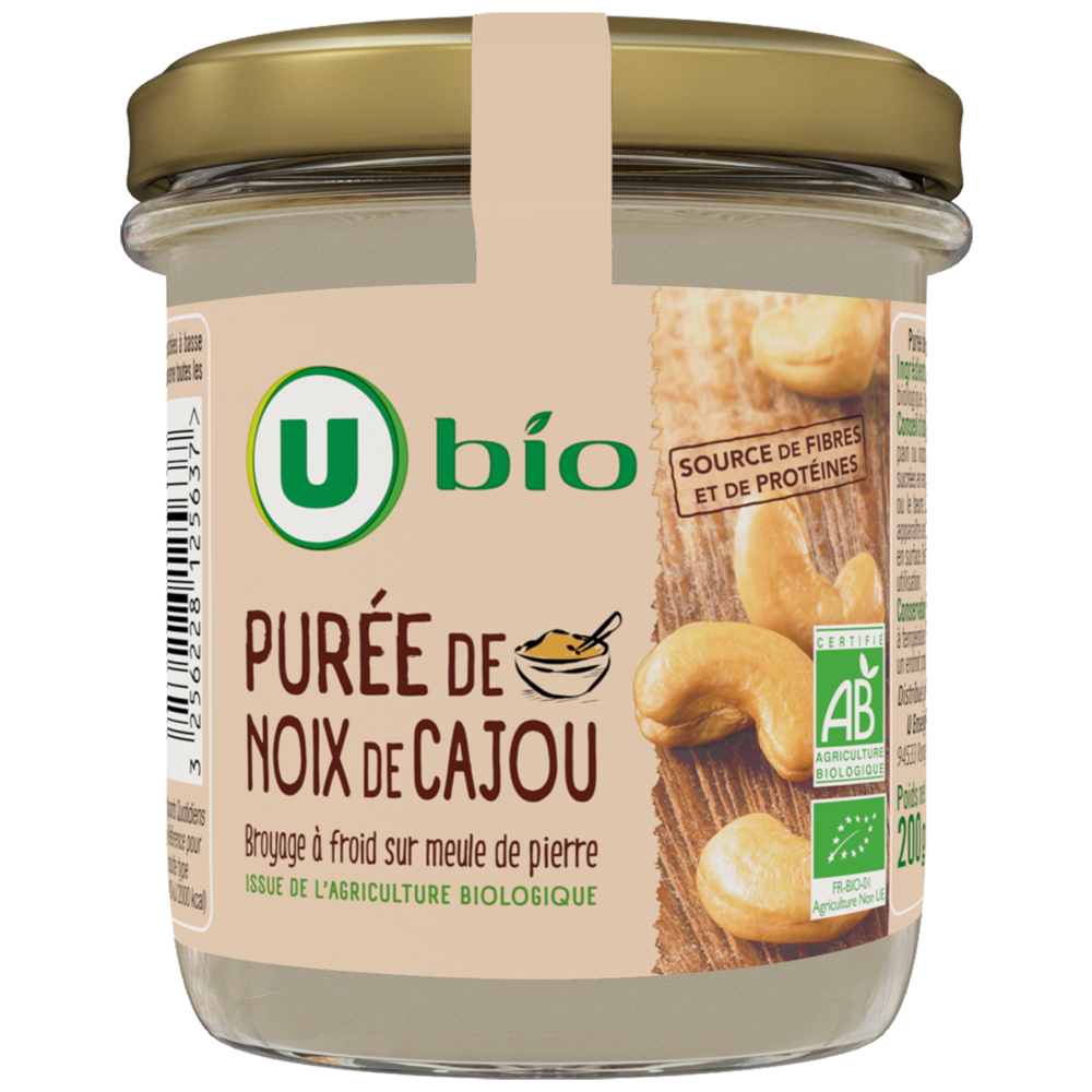 U BIO Purée noix de cajou BOCAL 200g