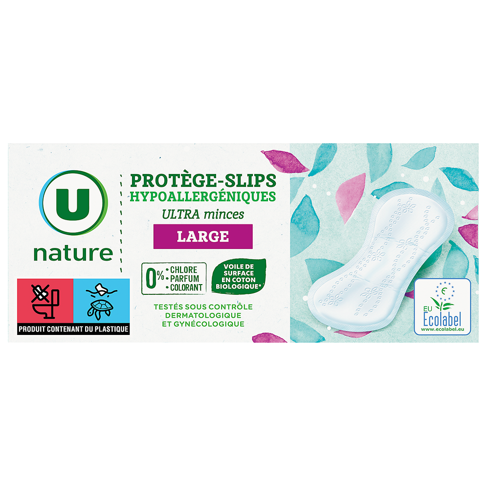 U NATURE Protège-slip ultra minces large x20