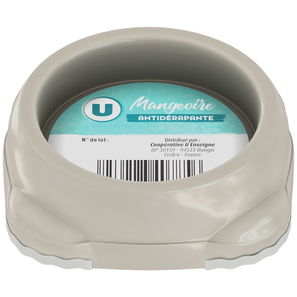 U Mangeoire plastique pour chat contenance 210ml