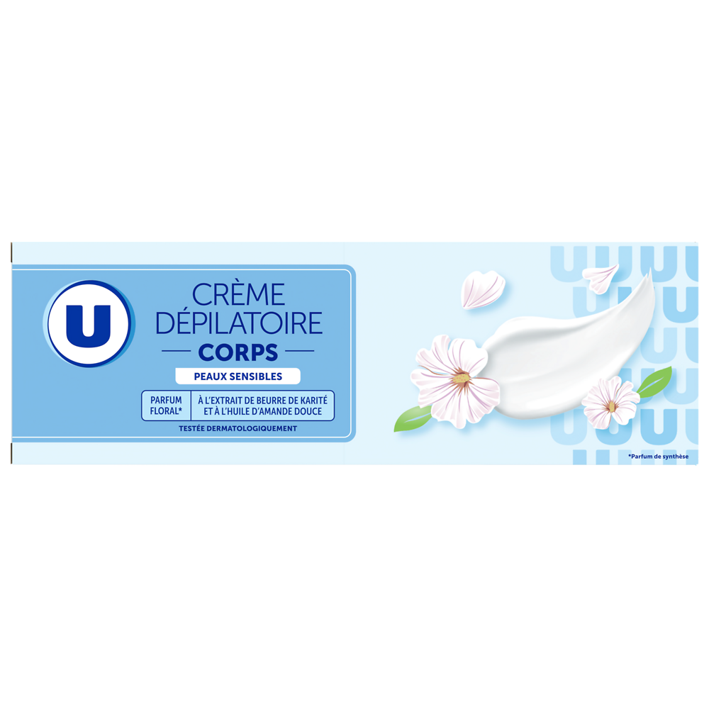 U Crème dépilatoire peaux sensibles, 200ml